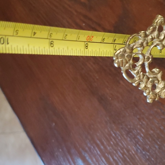 COPY - 7.5×4 VINTAGE SOLID BRASS VICTORIAN EASEL - Picture 8 of 10